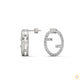 0.30 CT. Diamond Oval Logo Stud Earrings