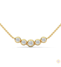 0.30 CT. Five-Stone Diamond Pendant