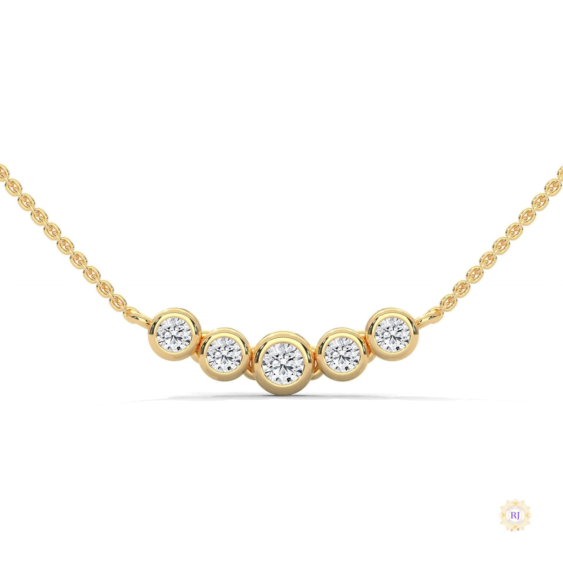 0.30 CT. Five-Stone Diamond Pendant