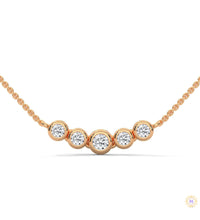 0.30 CT. Five-Stone Diamond Pendant