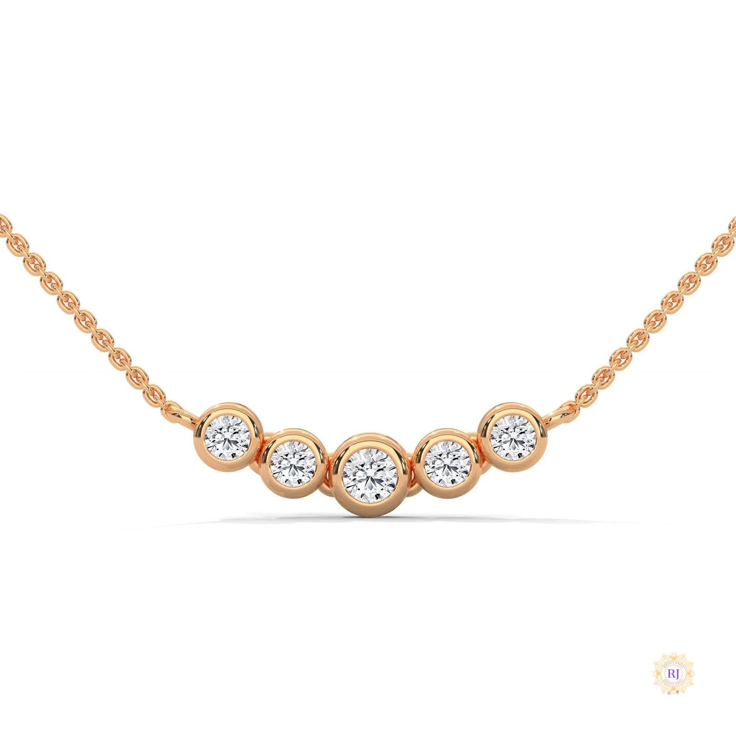 0.30 CT. Five-Stone Diamond Pendant