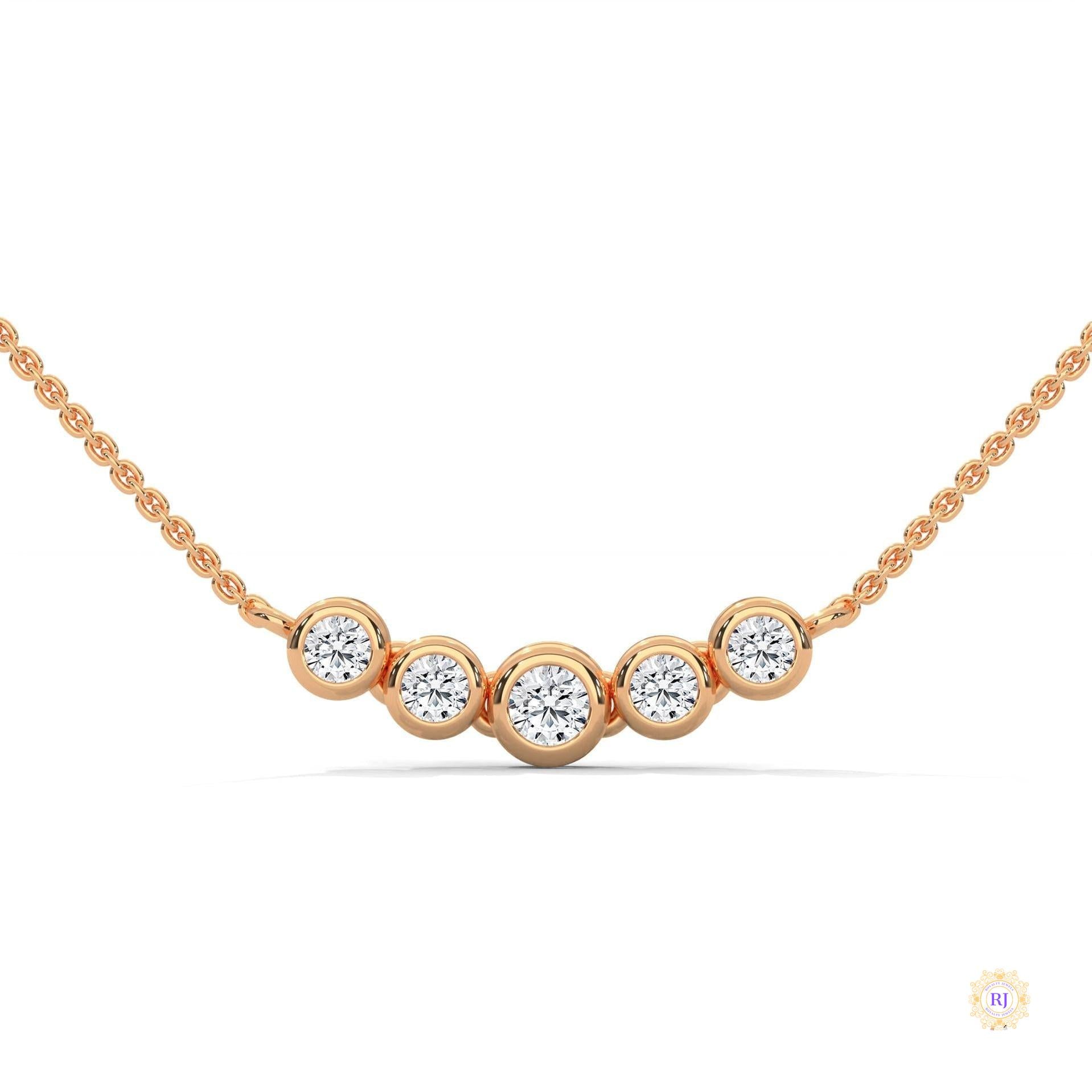 0.30 CT. Five-Stone Diamond Pendant