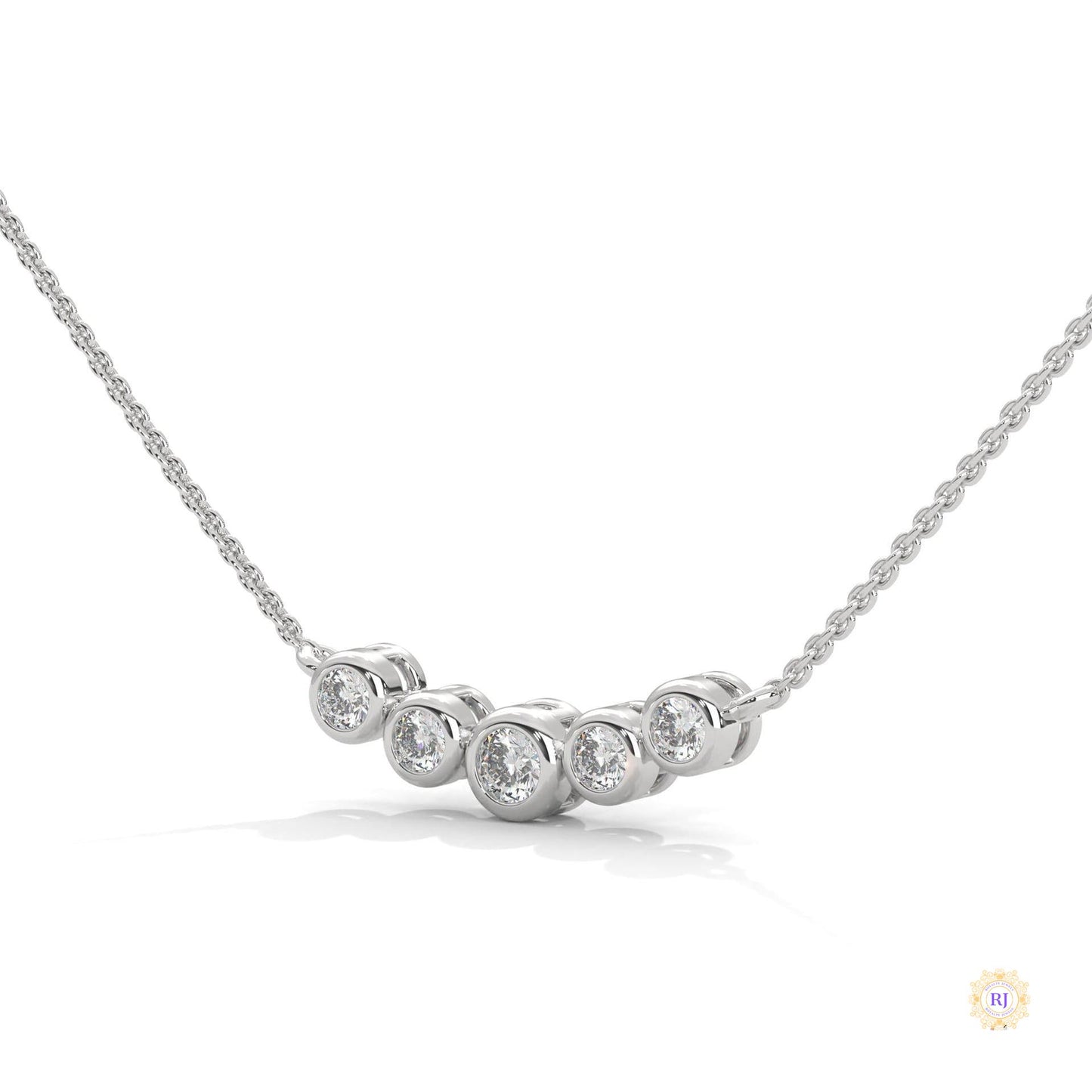 0.30 CT. Five-Stone Diamond Pendant