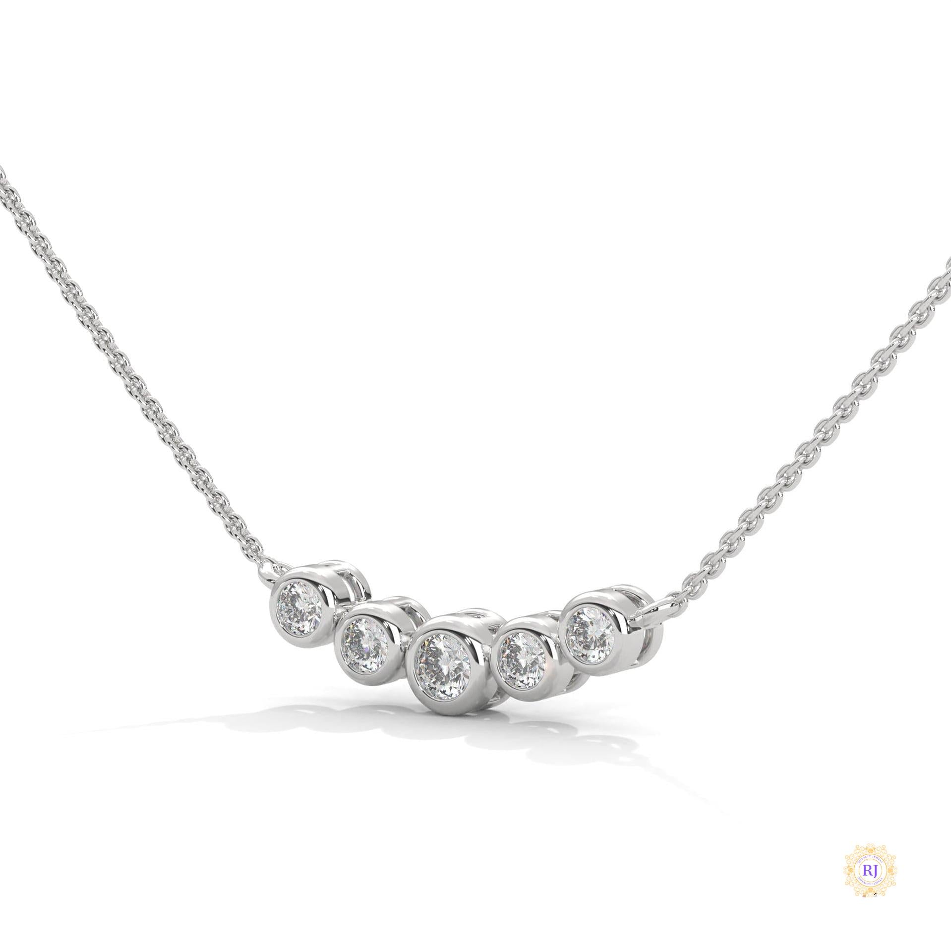 0.30 CT. Five-Stone Diamond Pendant