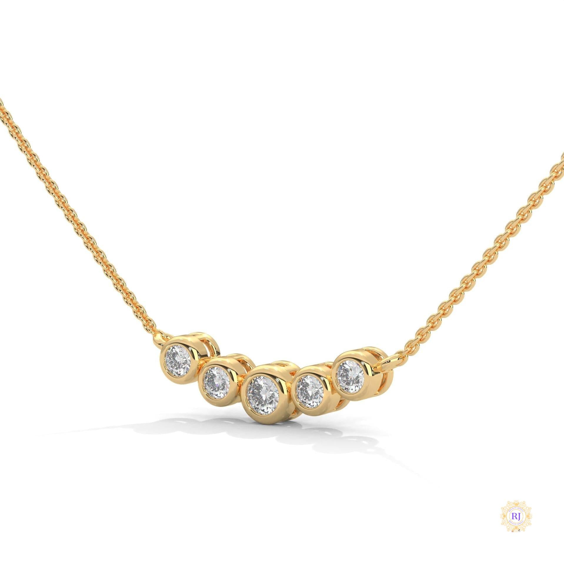 0.30 CT. Five-Stone Diamond Pendant