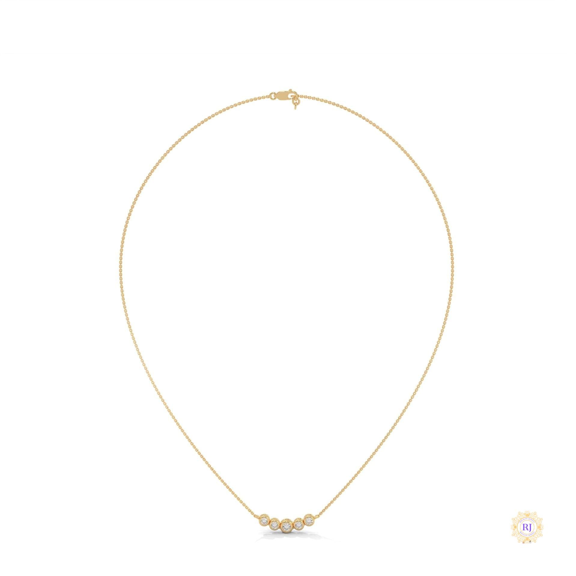 0.30 CT. Five-Stone Diamond Pendant