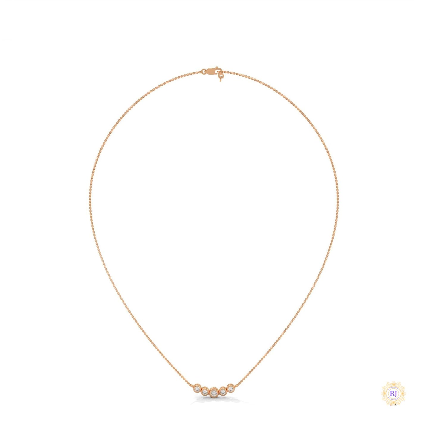 0.30 CT. Five-Stone Diamond Pendant