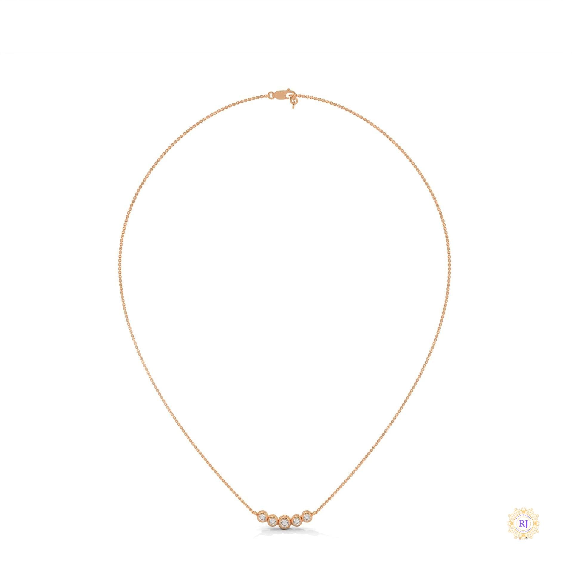 0.30 CT. Five-Stone Diamond Pendant