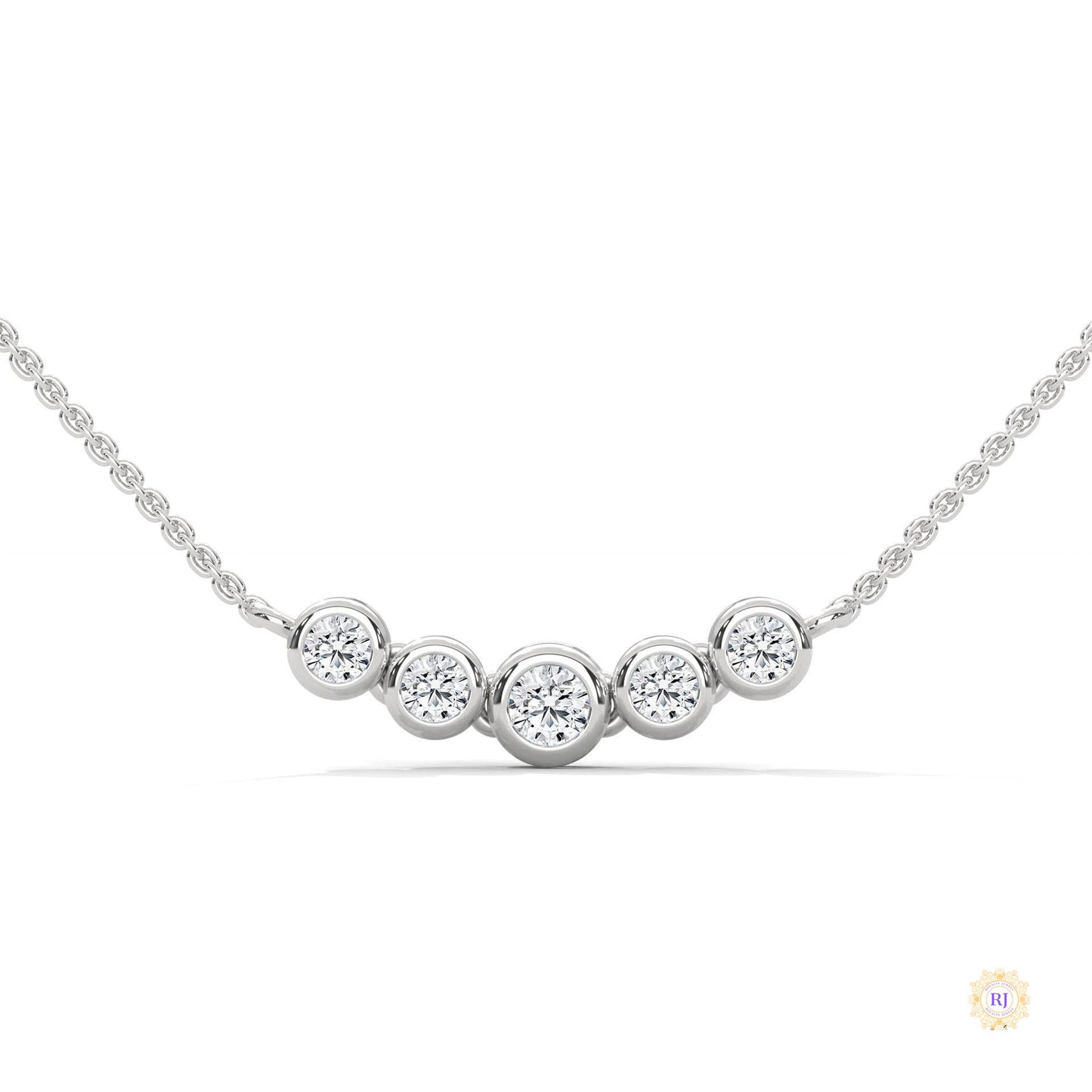 0.30 CT. Five-Stone Diamond Pendant