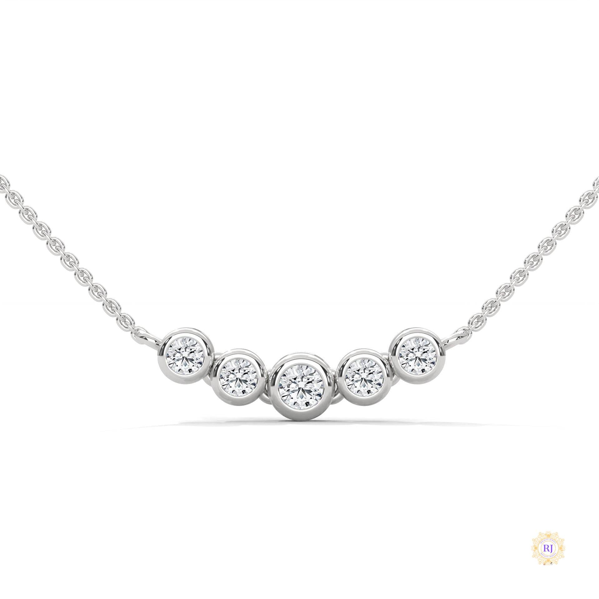 0.30 CT. Five-Stone Diamond Pendant