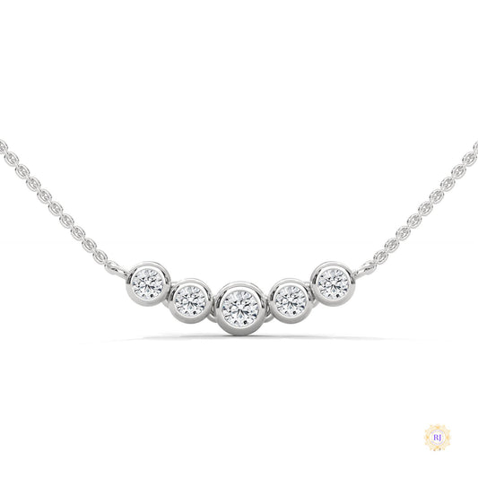 0.30 CT. Five-Stone Diamond Pendant