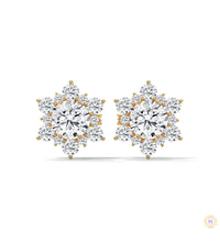 0.30 CT. Floral Cluster Diamond Studs