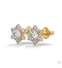 0.30 CT. Floral Cluster Diamond Studs