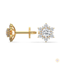 0.30 CT. Floral Cluster Diamond Studs