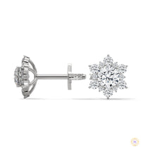 0.30 CT. Floral Cluster Diamond Studs