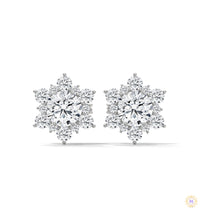 0.30 CT. Floral Cluster Diamond Studs
