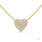 0.30 CT. Heart Pavé Diamond Pendant