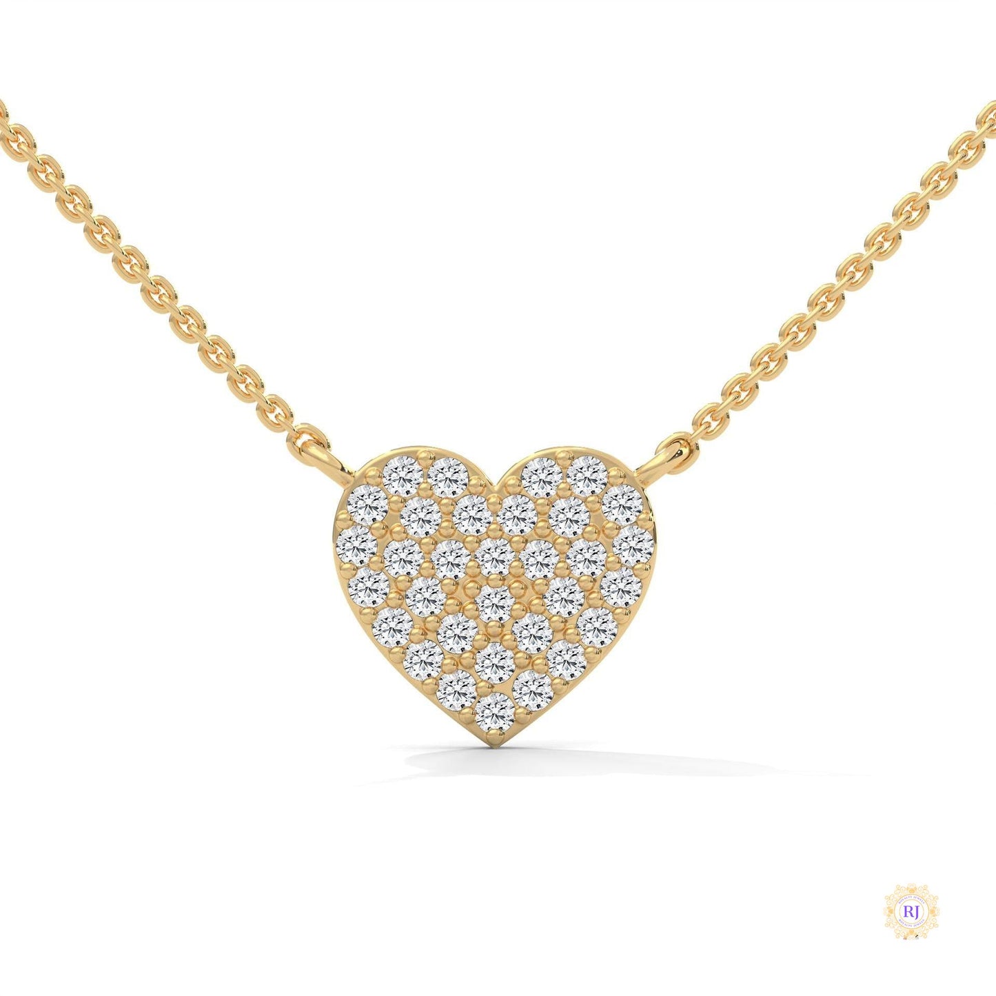 0.30 CT. Heart Pavé Diamond Pendant