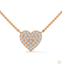 0.30 CT. Heart Pavé Diamond Pendant