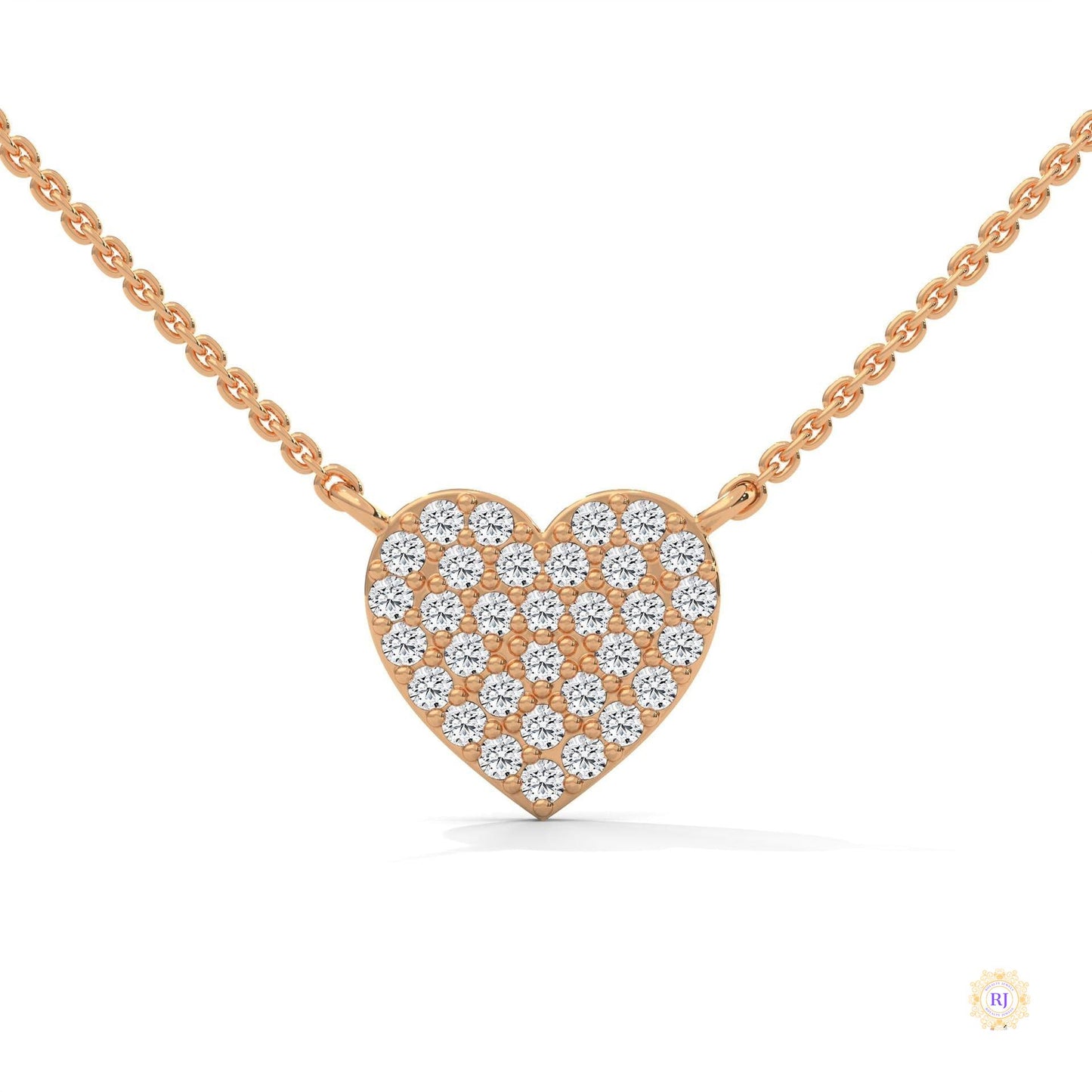 0.30 CT. Heart Pavé Diamond Pendant