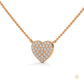 0.30 CT. Heart Pavé Diamond Pendant