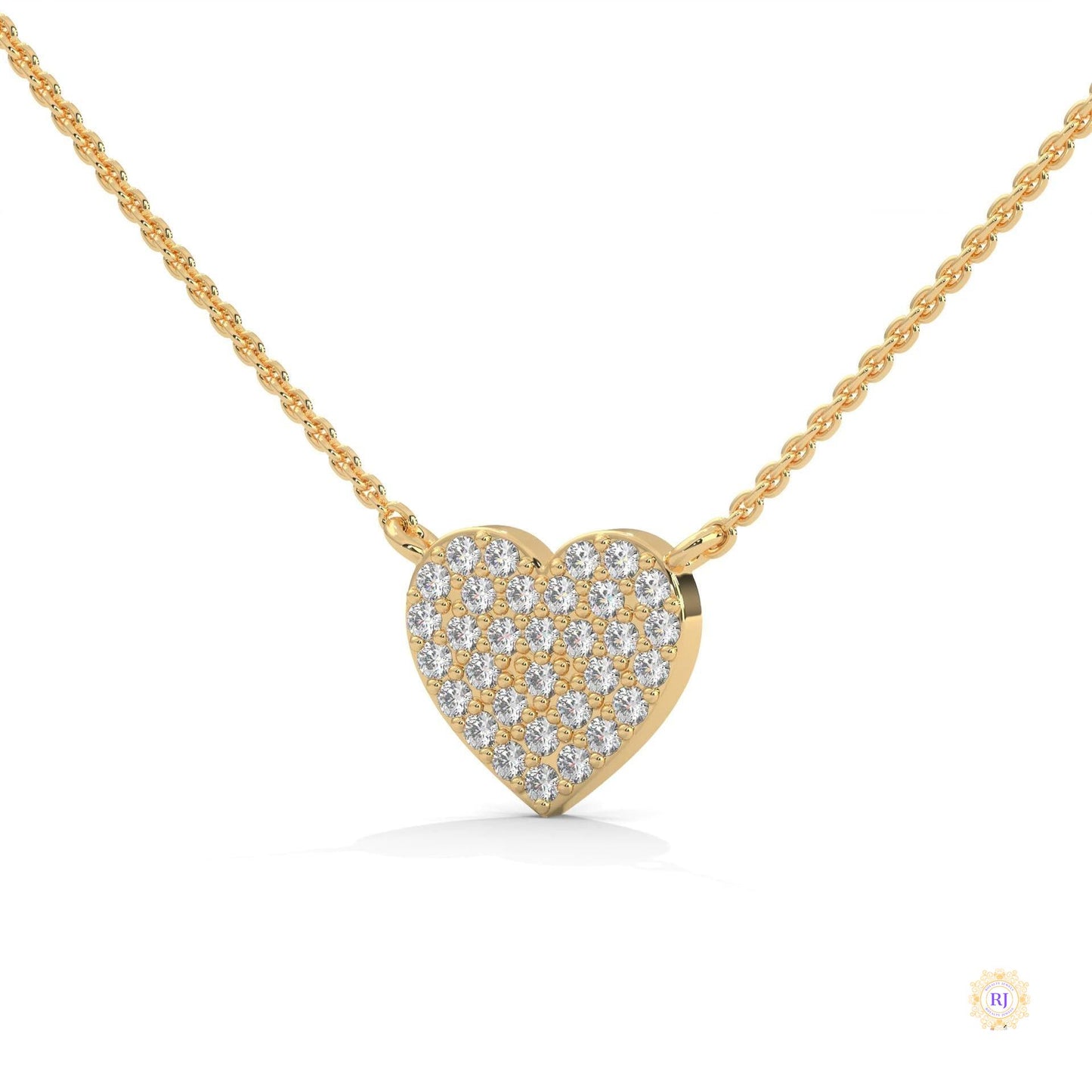 0.30 CT. Heart Pavé Diamond Pendant