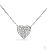 0.30 CT. Heart Pavé Diamond Pendant