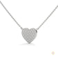 0.30 CT. Heart Pavé Diamond Pendant