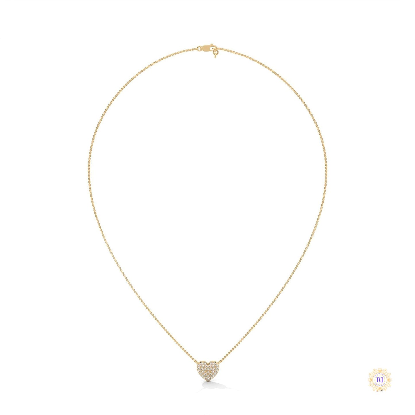 0.30 CT. Heart Pavé Diamond Pendant