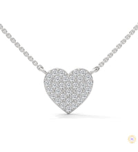 0.30 CT. Heart Pavé Diamond Pendant