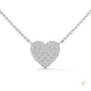 0.30 CT. Heart Pavé Diamond Pendant
