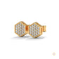 0.30 CT. Hexagon Pavé Diamond Stud Earrings