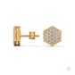 0.30 CT. Hexagon Pavé Diamond Stud Earrings