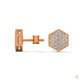 0.30 CT. Hexagon Pavé Diamond Stud Earrings