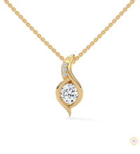 0.30 CT. Lab Diamond Teardrop Pendant