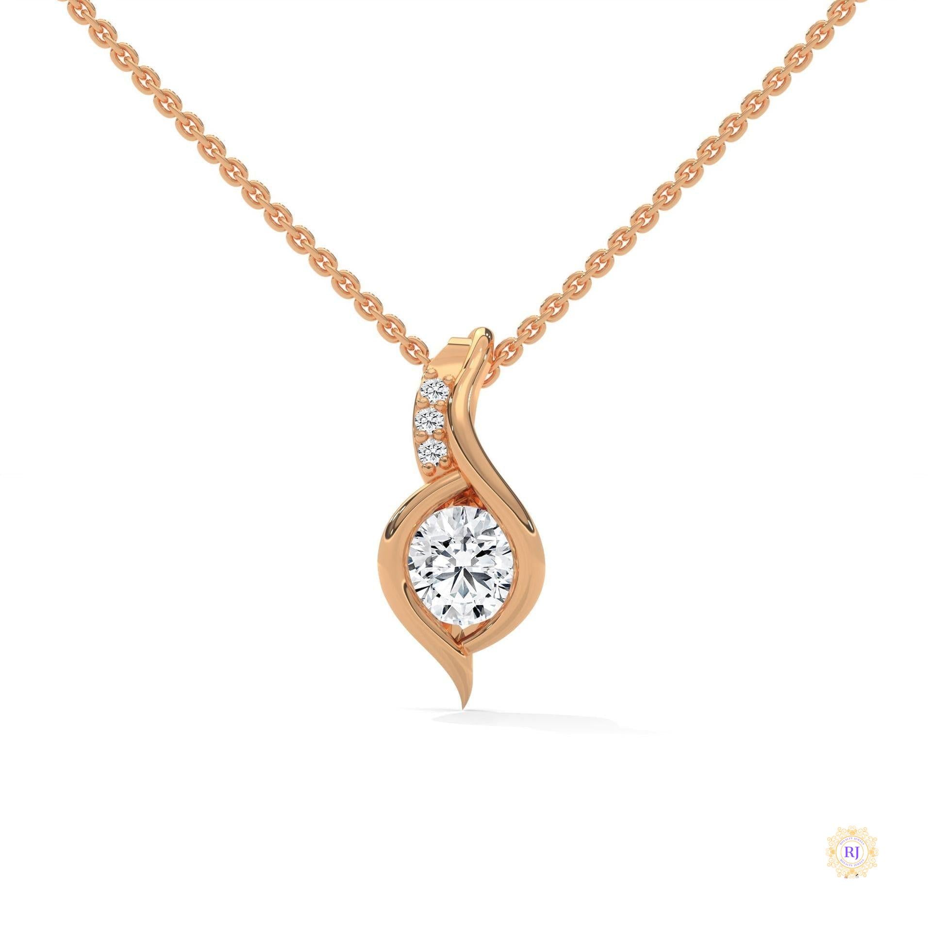 0.30 CT. Lab Diamond Teardrop Pendant