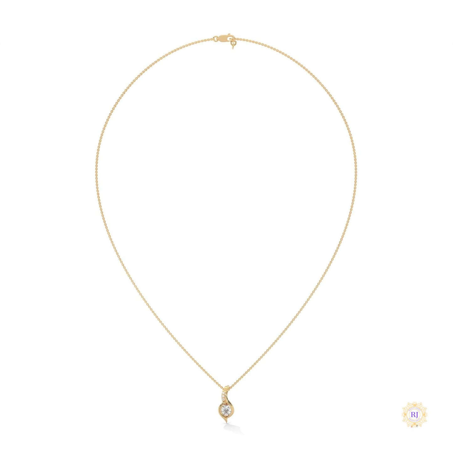 0.30 CT. Lab Diamond Teardrop Pendant