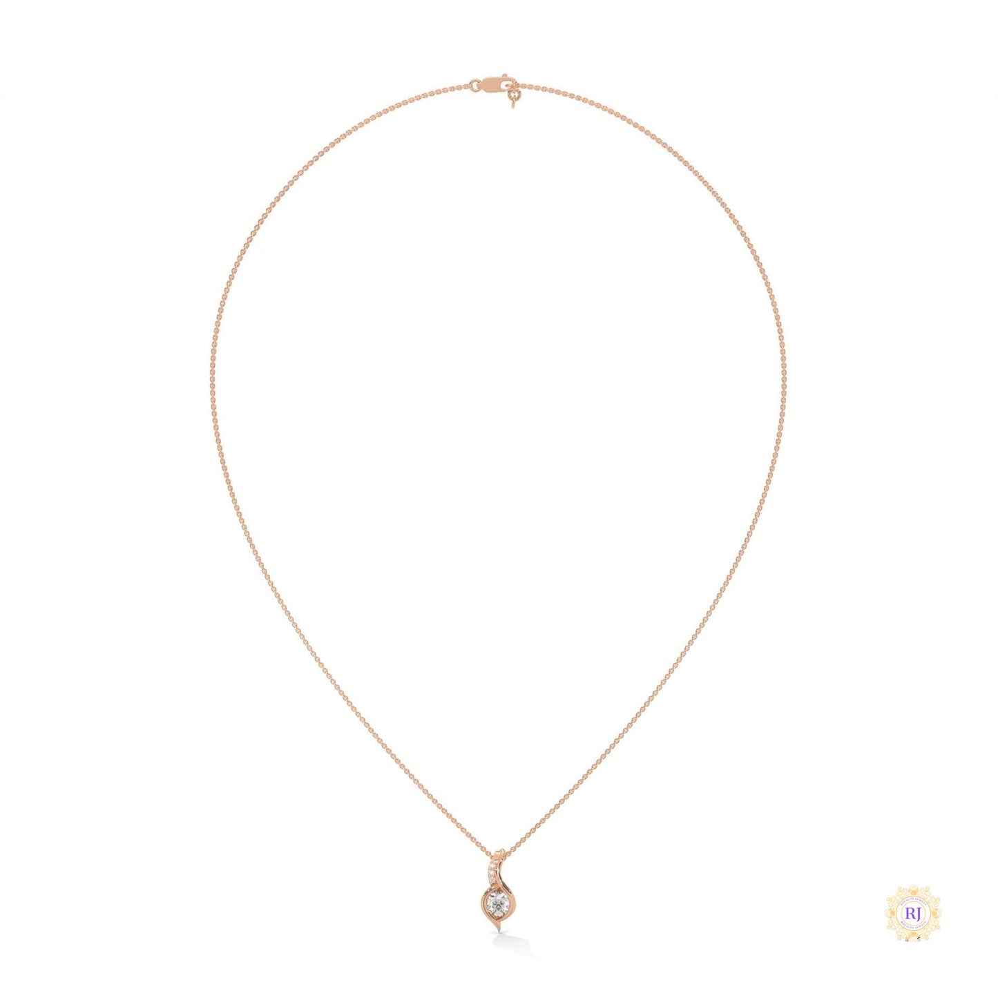 0.30 CT. Lab Diamond Teardrop Pendant