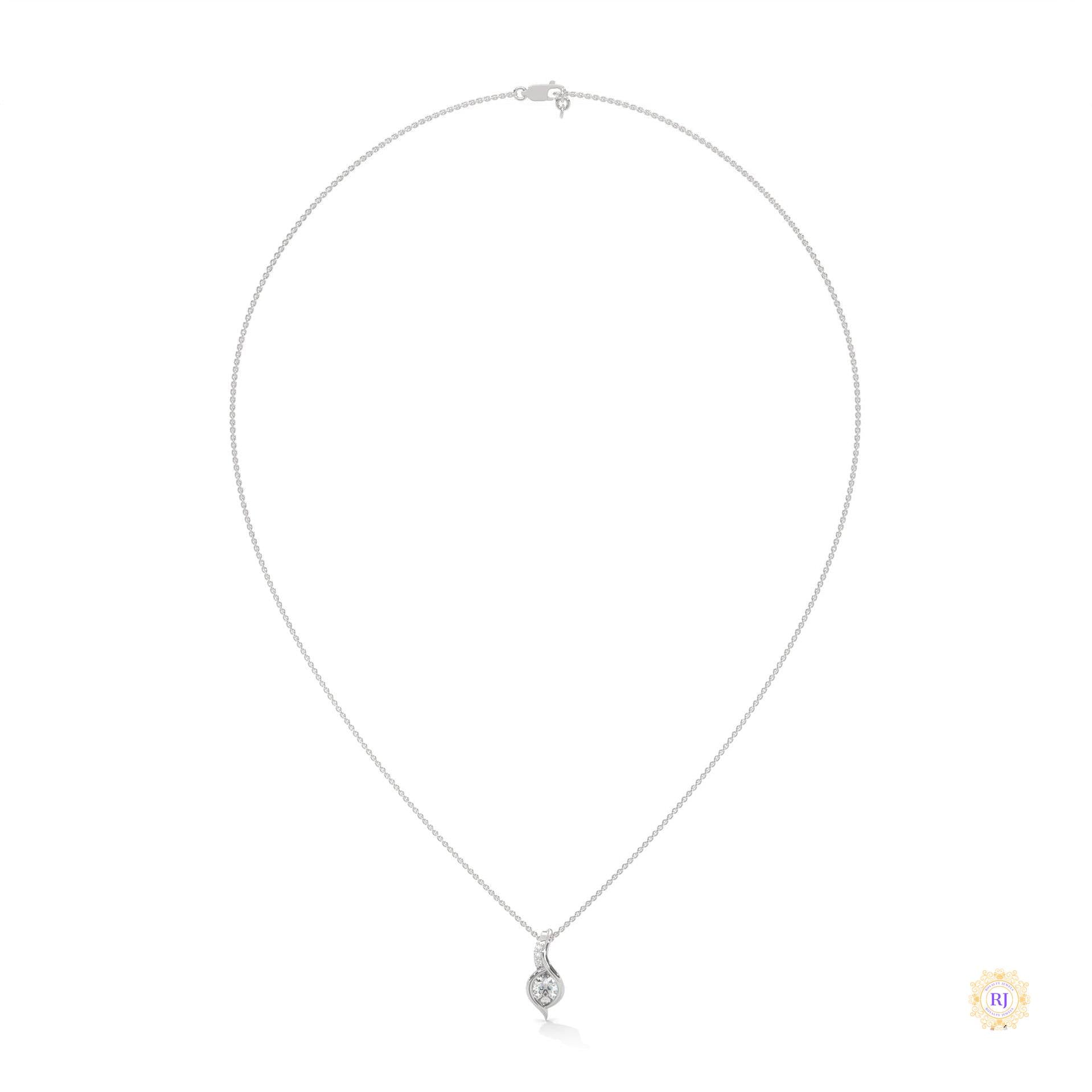 0.30 CT. Lab Diamond Teardrop Pendant