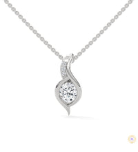0.30 CT. Lab Diamond Teardrop Pendant