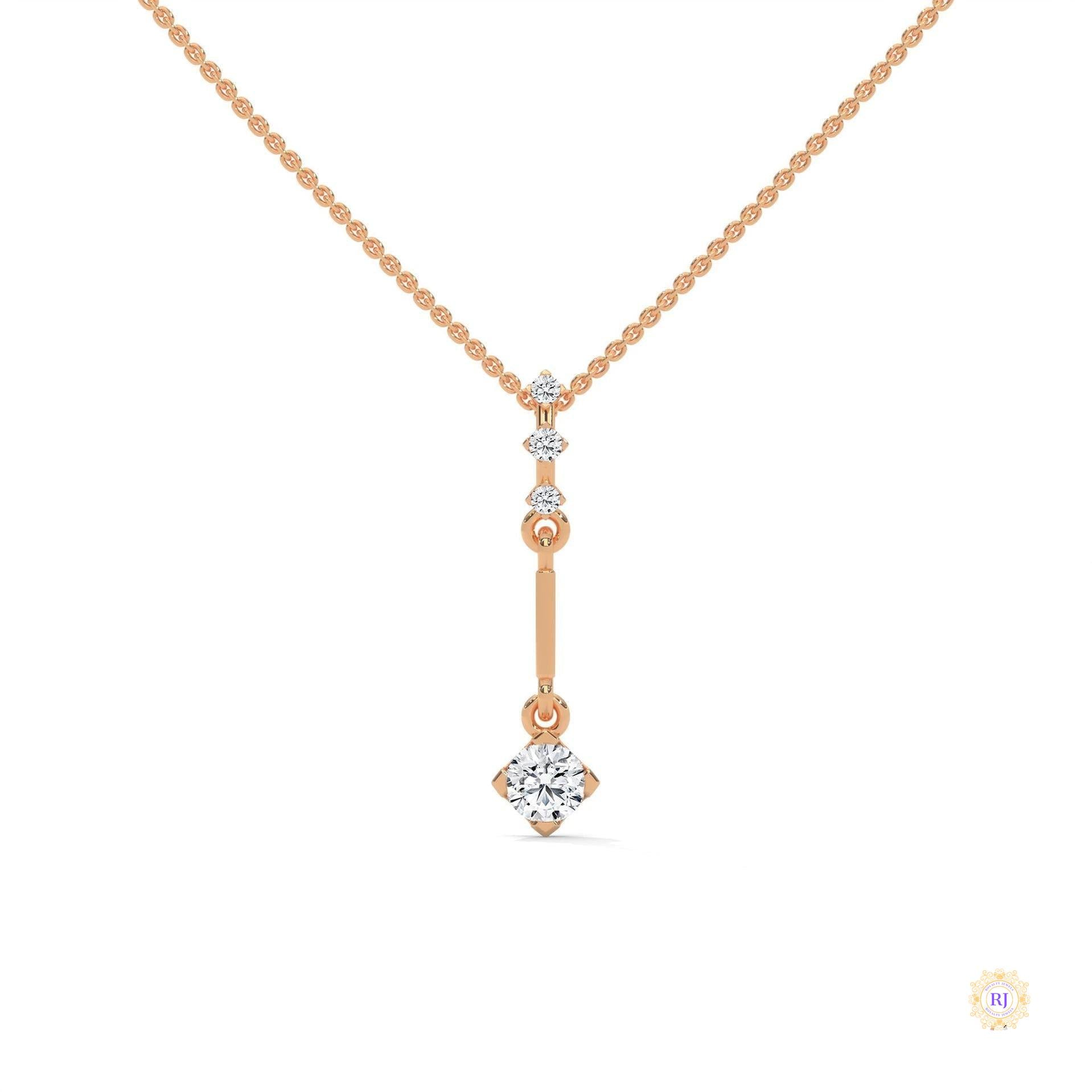 0.30 CT. Linear Drop Pendant