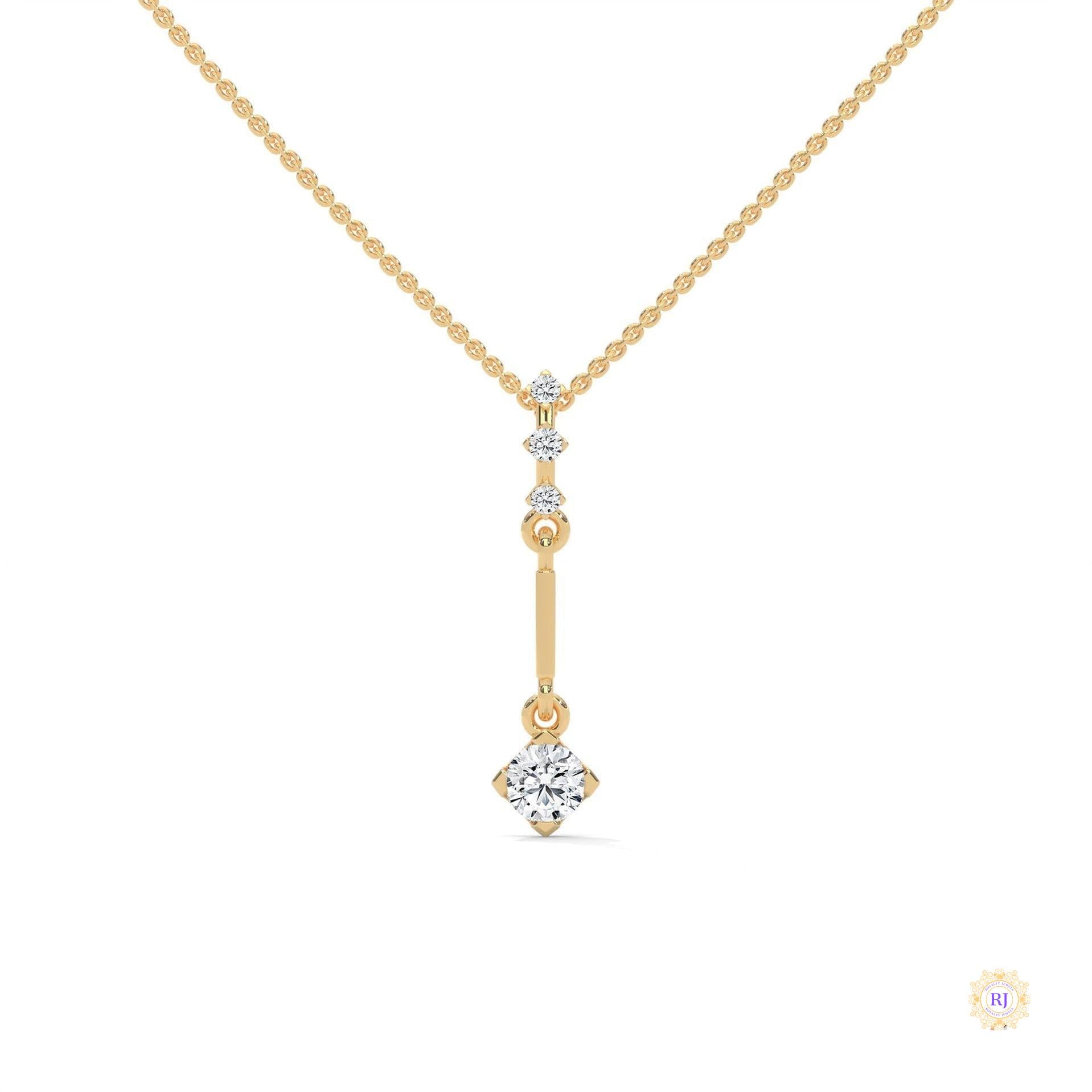 0.30 CT. Linear Drop Pendant