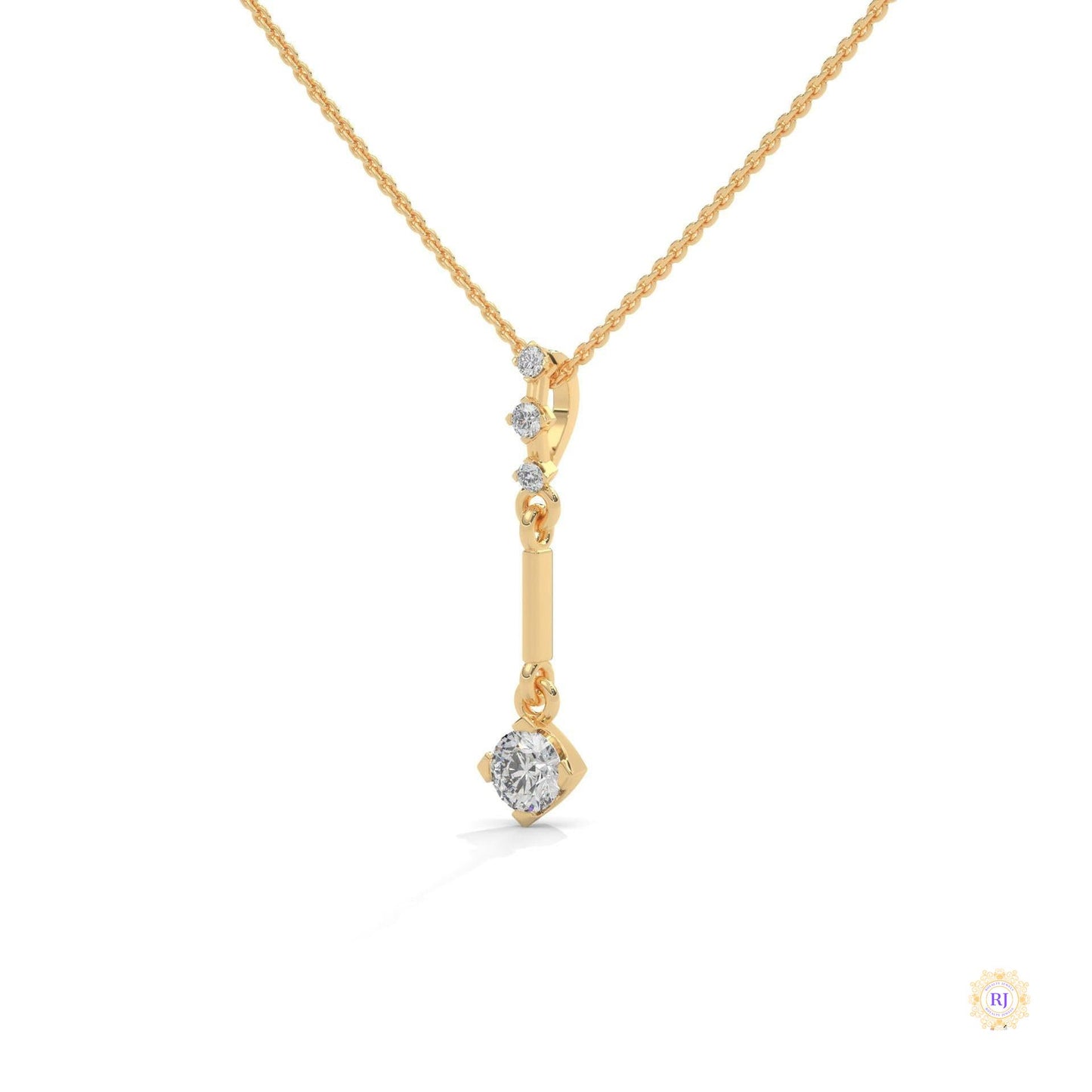 0.30 CT. Linear Drop Pendant