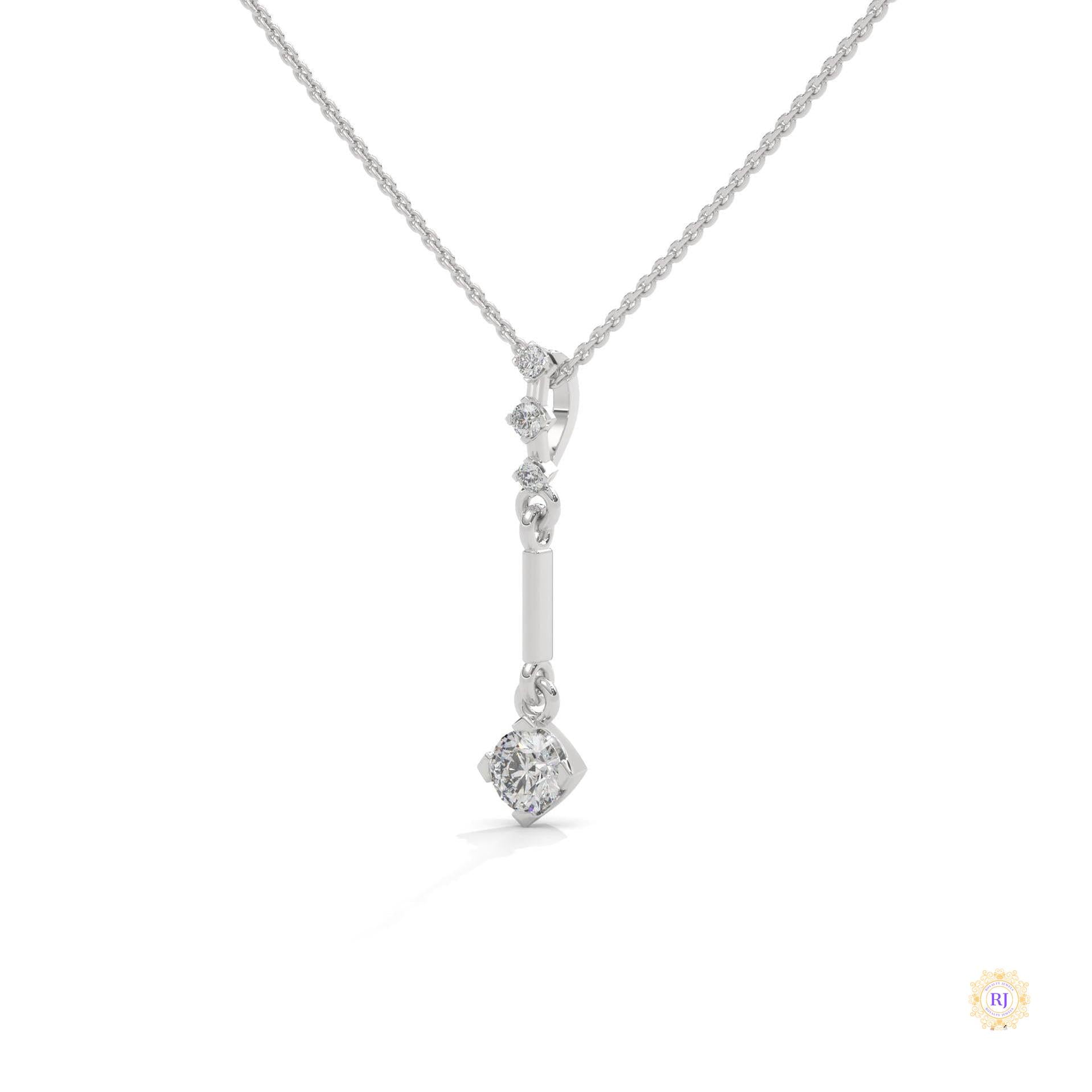 0.30 CT. Linear Drop Pendant