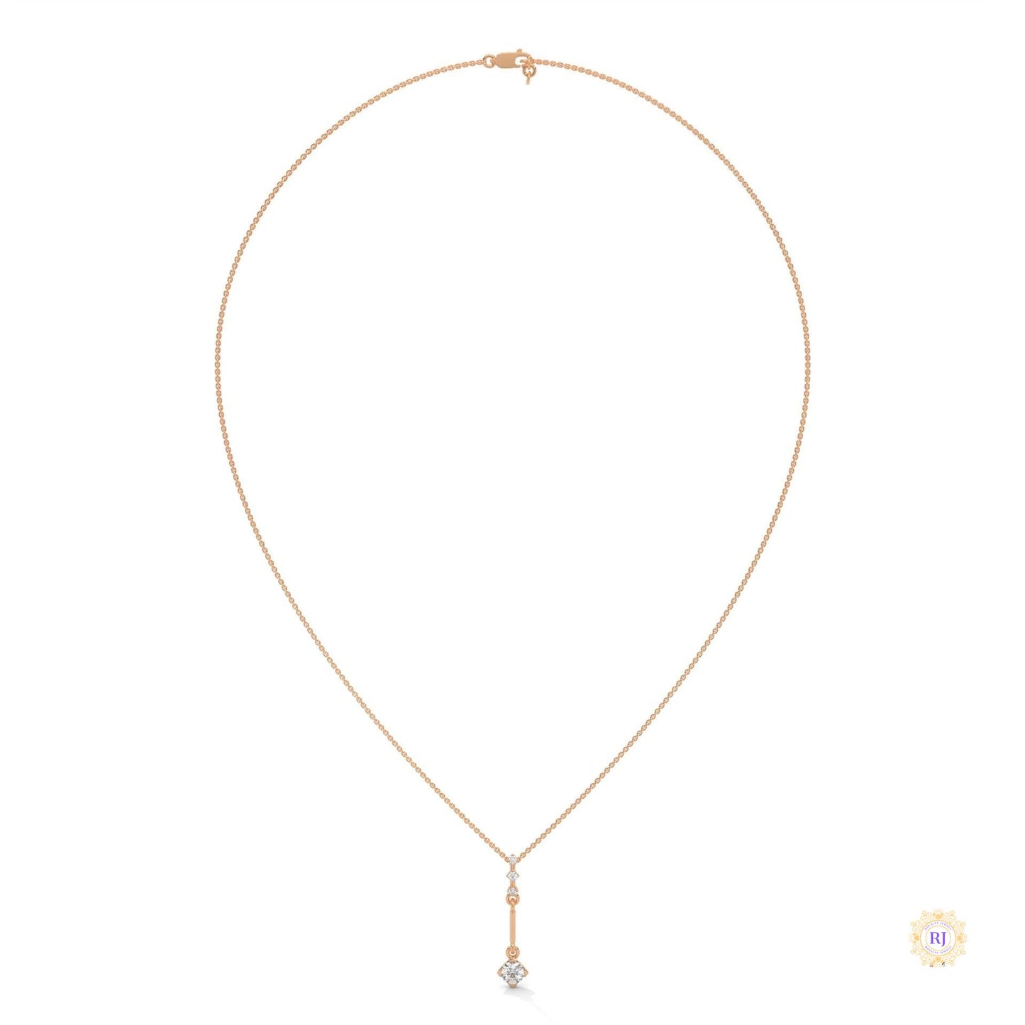 0.30 CT. Linear Drop Pendant