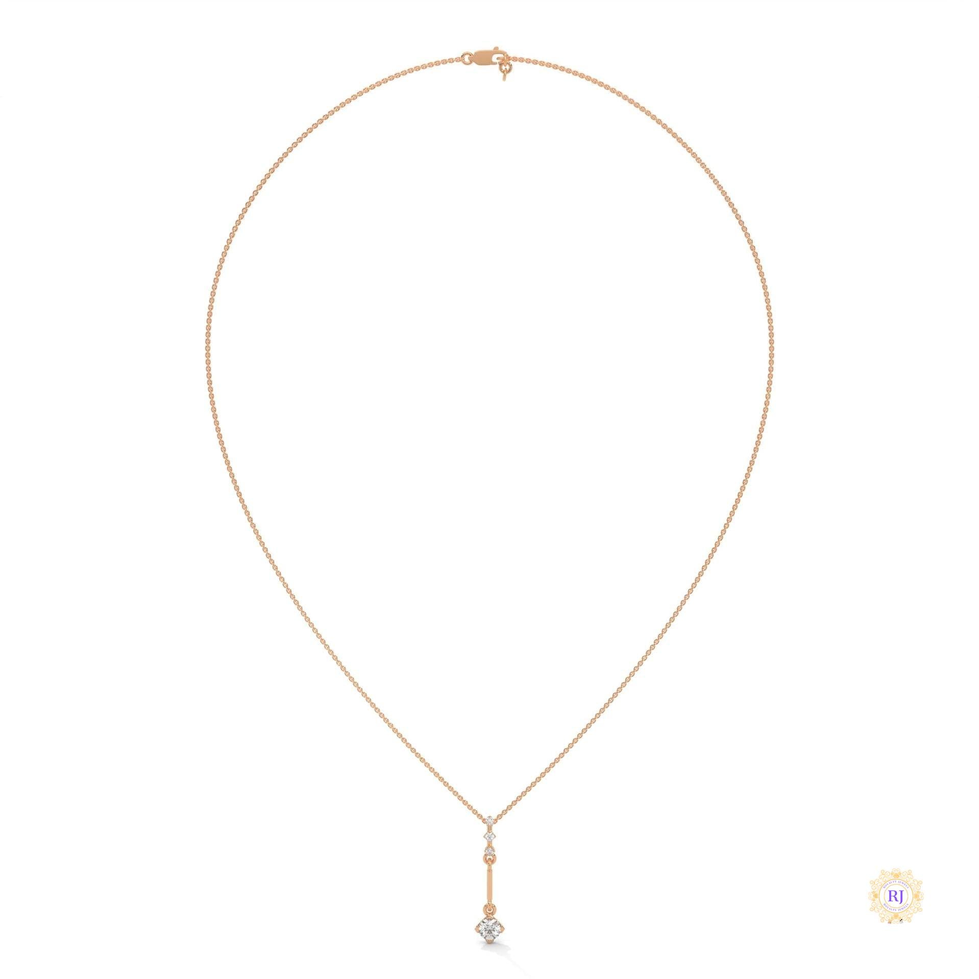 0.30 CT. Linear Drop Pendant