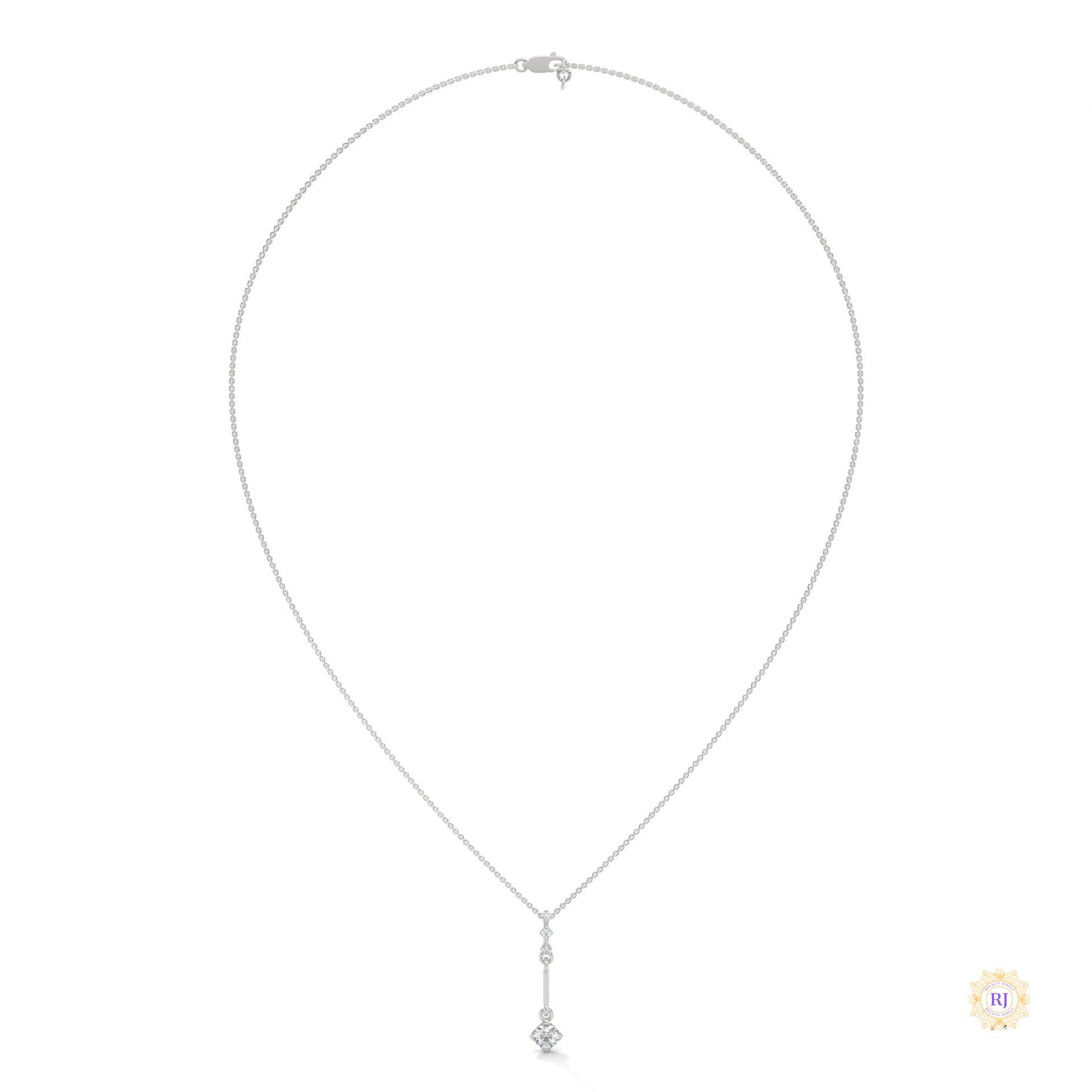 0.30 CT. Linear Drop Pendant