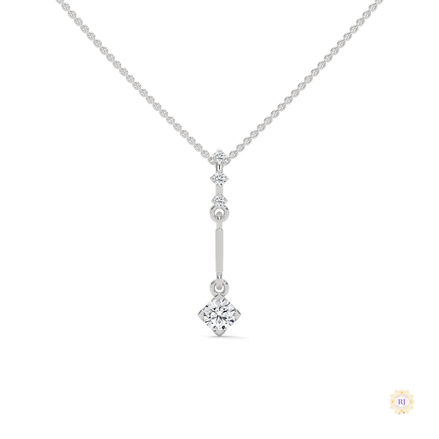 0.30 CT. Linear Drop Pendant