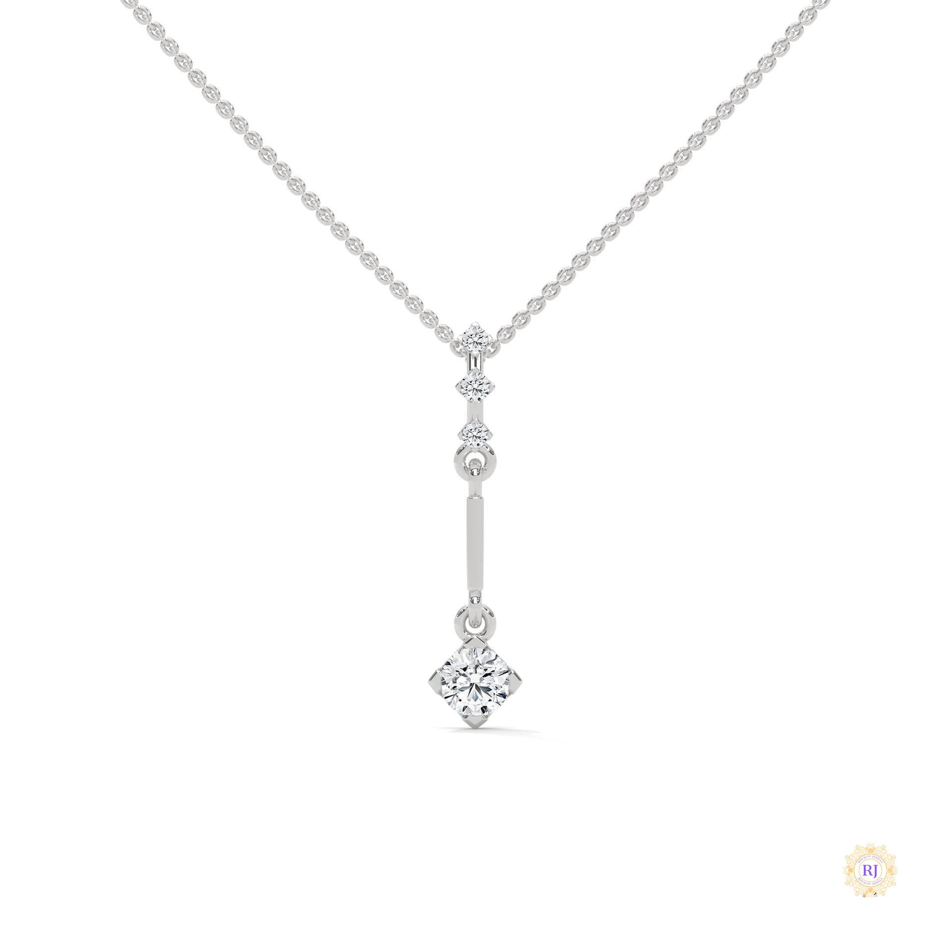 0.30 CT. Linear Drop Pendant