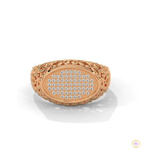 0.30 Ct. Filigree Pavé Lab Diamond Men’s Ring